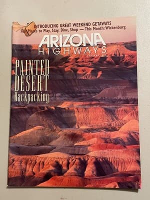 Arizona Highways Magazine Jan 1999 Painted Desert Backpacking Travel Photography - Image 1