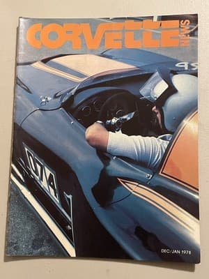 Corvette News Magazine Dec/Jan 1978 Vintage Corvette Racing Cover Collectible - Image 1