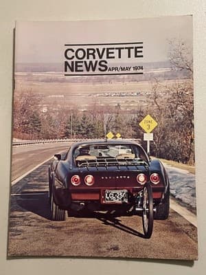 Corvette News Apr/May 1974 Magazine Vintage Corvette Automotive Collectible - Image 1