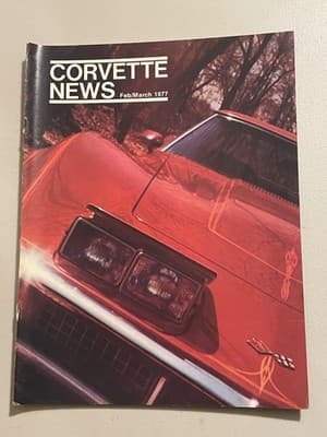 Corvette News Magazine Feb/March 1977 Vintage Corvette Cars Collectible Issue - Image 1