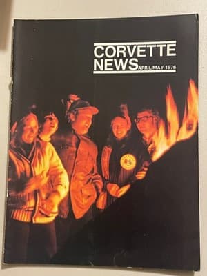 Corvette News Magazine April May 1976 Vintage Corvette Club Publication Rare - Image 1