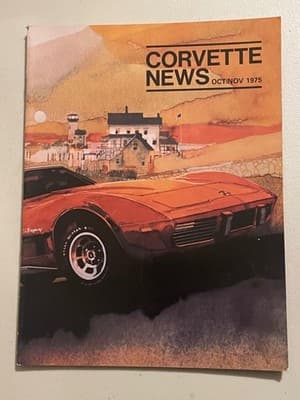 Corvette News Magazine Oct Nov 1975 Corvette Chevy Classic Cars Collector Issue - Image 1