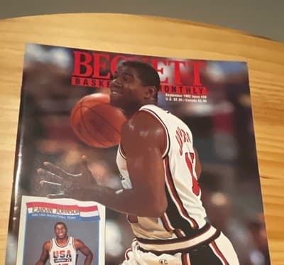 Beckett Basketball Monthly Mag September 1992 Issue 26 NBA Cover Collectible - Image 1
