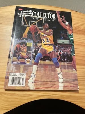 Collector Magazine March 1991 Magic Johnson Lakers Basketball Football Hockey - Image 1