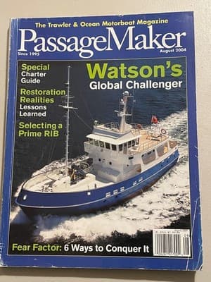 PassageMaker Magazine August 2004 Watsons Global Challenger Trawler Motorboat - Image 1