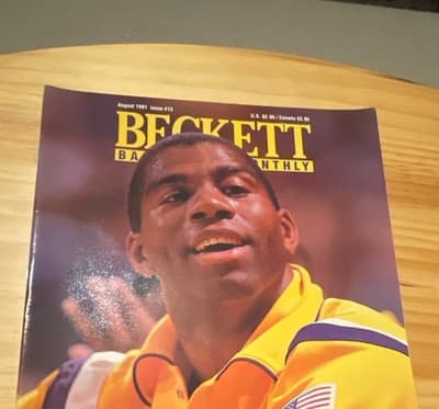 Beckett Basketball Monthly Magazine August 1991 Issue13 Lakers Cover Collectible - Image 1