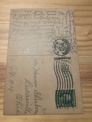 Vintage Fools Wisdom Postcard Jester 566 Handwritten Postmarked Portsmouth Ohio - Thumbnail 2