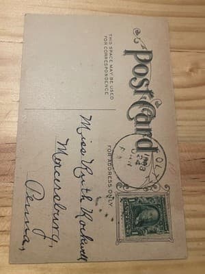 Vintage Postcard 1908 Handwritten Monroeville PA Cartoon Divided Back Postmark - Thumbnail 2