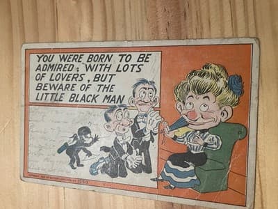 Vintage 1905 Comic Postcard Postmarked Ontario Used Cartoon Stamp - Image 1