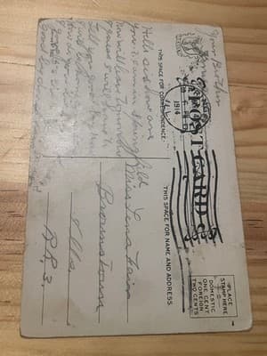 Vintage 1914 Postcard I Have Two Good Arms All I Need Is Someone To Squeeze - Thumbnail 2