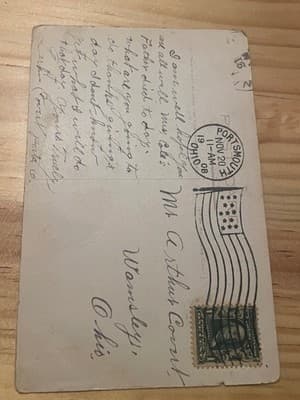 Brace Up Old Man Vintage 1908 Comic Postcard A Yerkes Portsmouth OH Postmark - Thumbnail 2
