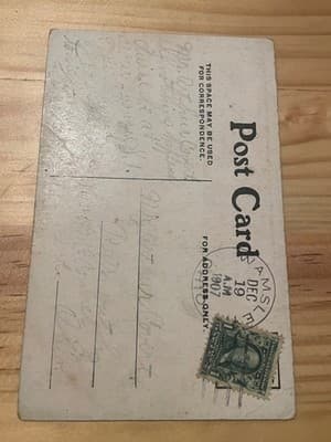 Vintage Comic Postcard Not Yet But Soon The Woodshed 143 Handwritten Used 1907 - Thumbnail 2
