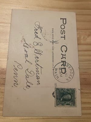 Vintage 1906 Comic Postcard What Is Home Without A Baby Addressed Postmark - Thumbnail 2