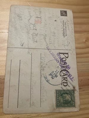 Vintage Postcard 1910 Postmarked Mulberryville 1 Cent Stamp Hand Colored Tinted - Thumbnail 2