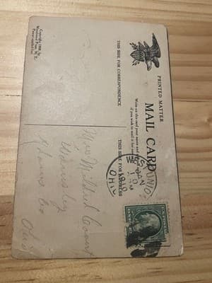 Vintage 1908 Mail Card Printed Matter WHAT IT IS Comic Illustration Postcard - Thumbnail 2