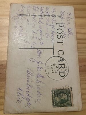 P Gordon 1907 Comic Postcard Its A Good Race But I Bet I Lose Vintage Used - Thumbnail 2