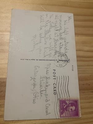 Vintage Vacation Comic Postcard Bunny H. Dean Illustration Handwritten Message - Thumbnail 2