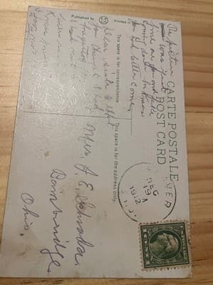 Vintage Kittens Postcard 1912 Happy Thoughts Cat Used Postmarked - Thumbnail 2