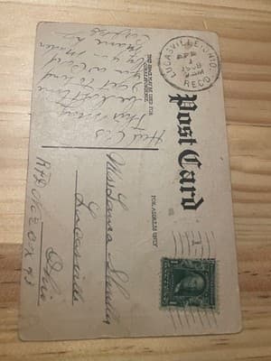 Vintage Postcard Lucasville OH 1908 Postmarked Not Yet But Soon Comic Couple - Thumbnail 2