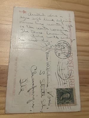 Success Series Move Said the Van Postcard 1908 Mailed Handwritten 1c Stamp - Thumbnail 2