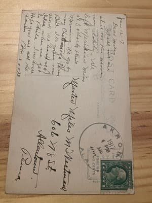 Gardner & Bender Postcard 1917 Mailed Vintage Illustrated Child Dog Quote - Thumbnail 2