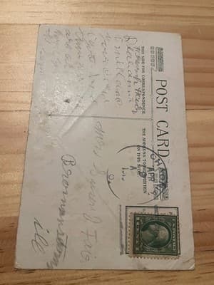 Vintage Embossed Floral Postcard Hearty Congratulations Greetings Stamped Ohio - Thumbnail 4