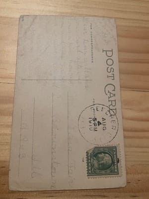 Vintage Postcard To My Dear Brother Floral Roses 1910 Postmark Stamped Used - Thumbnail 2