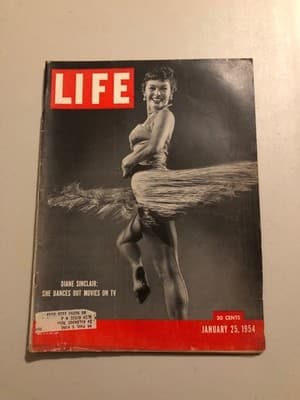 LIFE Magazine January 25 1954 Diane Sinclair Cover Vintage Collectible 1954 - Image 1