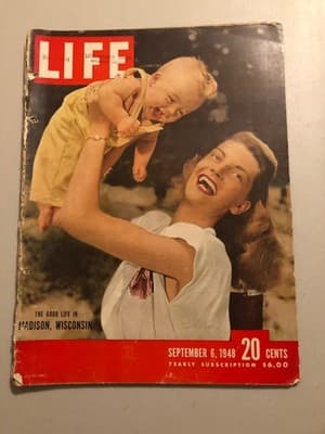 Life Magazine Sept 6 1948 Madison Wisconsin Cover Vintage Collectible Orig 20c - Image 1