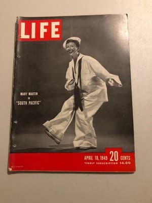 LIFE Magazine April 18 1949 Mary Martin South Pacific Vintage Issue Collectible - Image 1