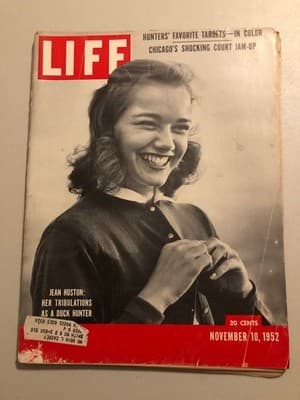 LIFE Magazine Nov 10 1952 Jean Huston Cover Vintage Collectible Classic Issue - Image 1