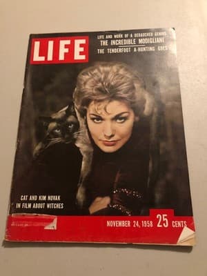 Life Magazine Nov 24 1958 Kim Novak Cover Vintage Coca-Cola Ads Collectible - Image 1