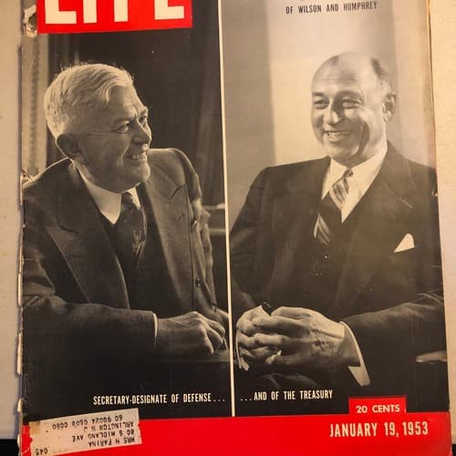 LIFE Magazine January 19, 1953 Eisenhower cabinet, Memories, a Camera and Marse - Image 1