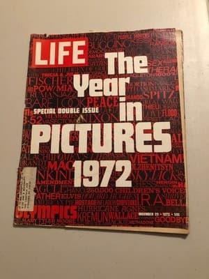 LIFE Magazine The Year in Pictures 1972 Special Double Issue Dec 29 1972 Vintage - Image 1
