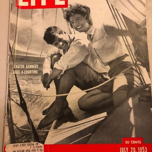 Life Magazine July 20, 1953 Issue senator Kennedy courts Jackie - Image 1