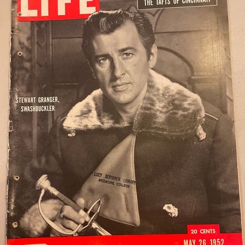 Life Magazine - May 26, 1952 Stewart Granger, famed swashbuckler, boxing’s rin - Image 1