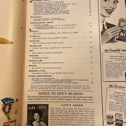 LIFE Magazine - March 17, 1952 Prettiest Showgirl on Broadway, Ty Cobb on the ga - Thumbnail 3