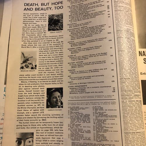 March 7, 1960 LIFE Magazine: Hypnosis, death, hope, and beauty - Thumbnail 3