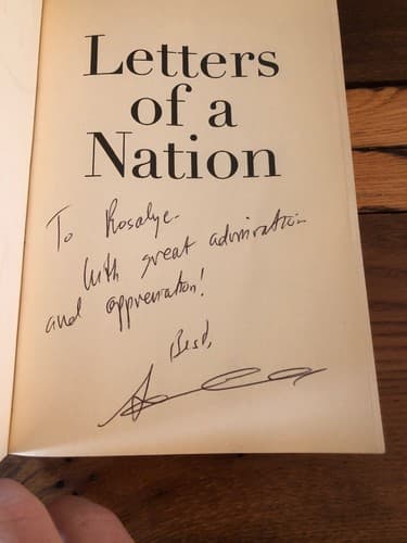 AUTOGRAPHED Letters of a Nation ANDREW CARROLL - Image 1