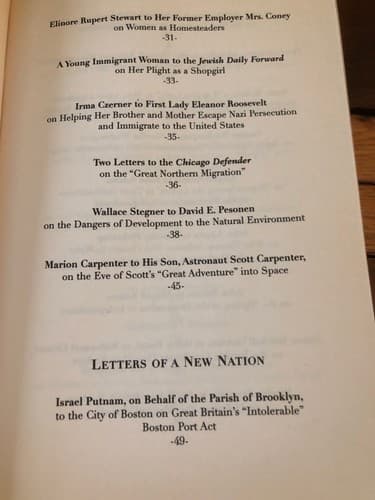 AUTOGRAPHED Letters of a Nation ANDREW CARROLL - Thumbnail 5