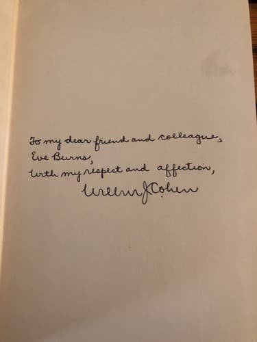 AUTOGRAPHED Social Security: Universal or Selective 1st Edition Hardcover COHEN - Image 1