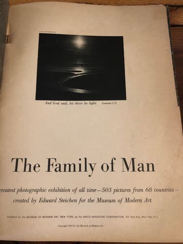 1955 1st Edition Family of Man: Greatest Photographic Exhibition of All Time - Thumbnail 3