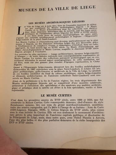 LES MUSEES DE LIEGE Charles Dessart Ouvrage Publie Sous Les Auspices Ville - Thumbnail 4