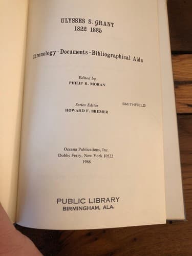Ulysses S. Grant 1822-1885: Chronology - Documents - Bibliographical Aids. - Thumbnail 2