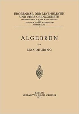 Algebren (Ergebnisse der Mathematik und Ihrer Grenzgebiete. 1. Folge) (German... - Image 1