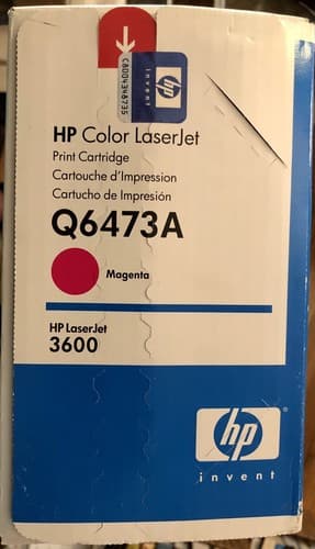 HP Magenta Original Laserjet Toner Cartridge (Q6473A). -D412* - Thumbnail 4