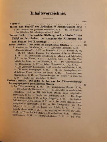 social economic history Jews medieval / modern times By caro. 1924. German Text - Thumbnail 4