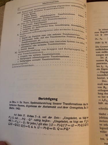 Spektraldarstellung Linearer Transformationen des Hilbertschen Raumes 1947 Ed. - Thumbnail 5