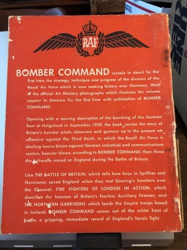 BOMBER COMMAND AIR MINISTRY ACCOUNT BOMBER COMMAND'S OFFENSIVE Loose Cover - Thumbnail 2