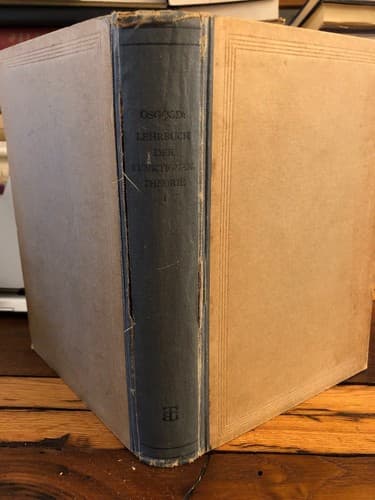 Lehrbuch der Funktionentheorie Erster Band /Band I; B. G. Teubners Sammlung 1920 - Image 1
